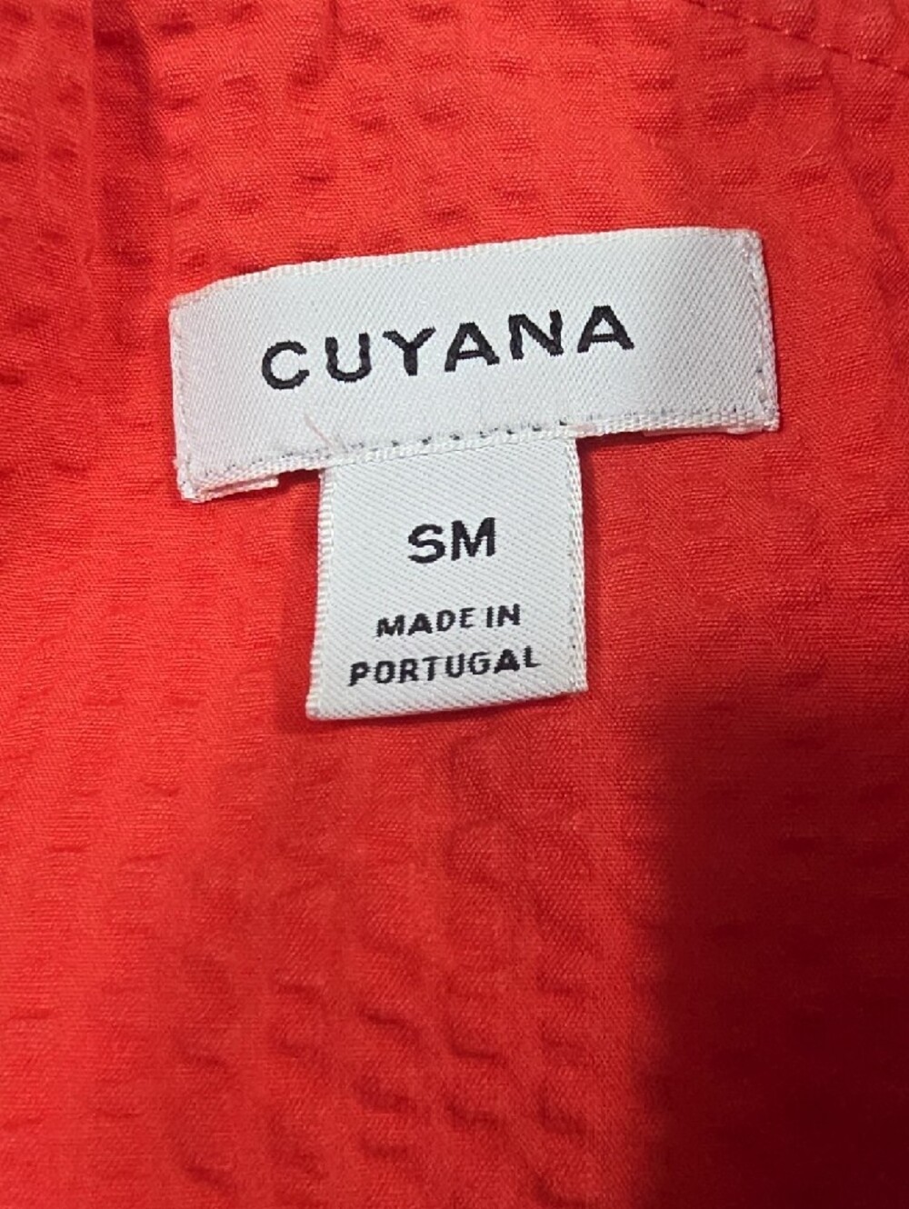 Cuyana Red One-Shoulder Ruffle Camisole - Picture 5 of 6